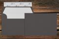 [164092176] Briefhüllen mit Seidenfutter C6 114x162 mm Haftklebend Schiefer gerippt 100 g/qm